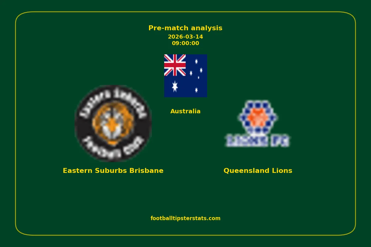 Pre-match analysis: Eastern Suburbs Brisbane vs Queensland Lions on 2026-03-14